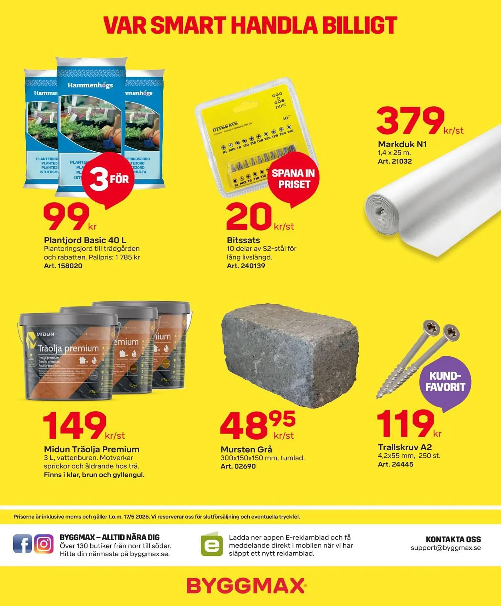 Byggmax reklamblad från 4 maj till 8 maj 2026 - Reklamblad sidor 2