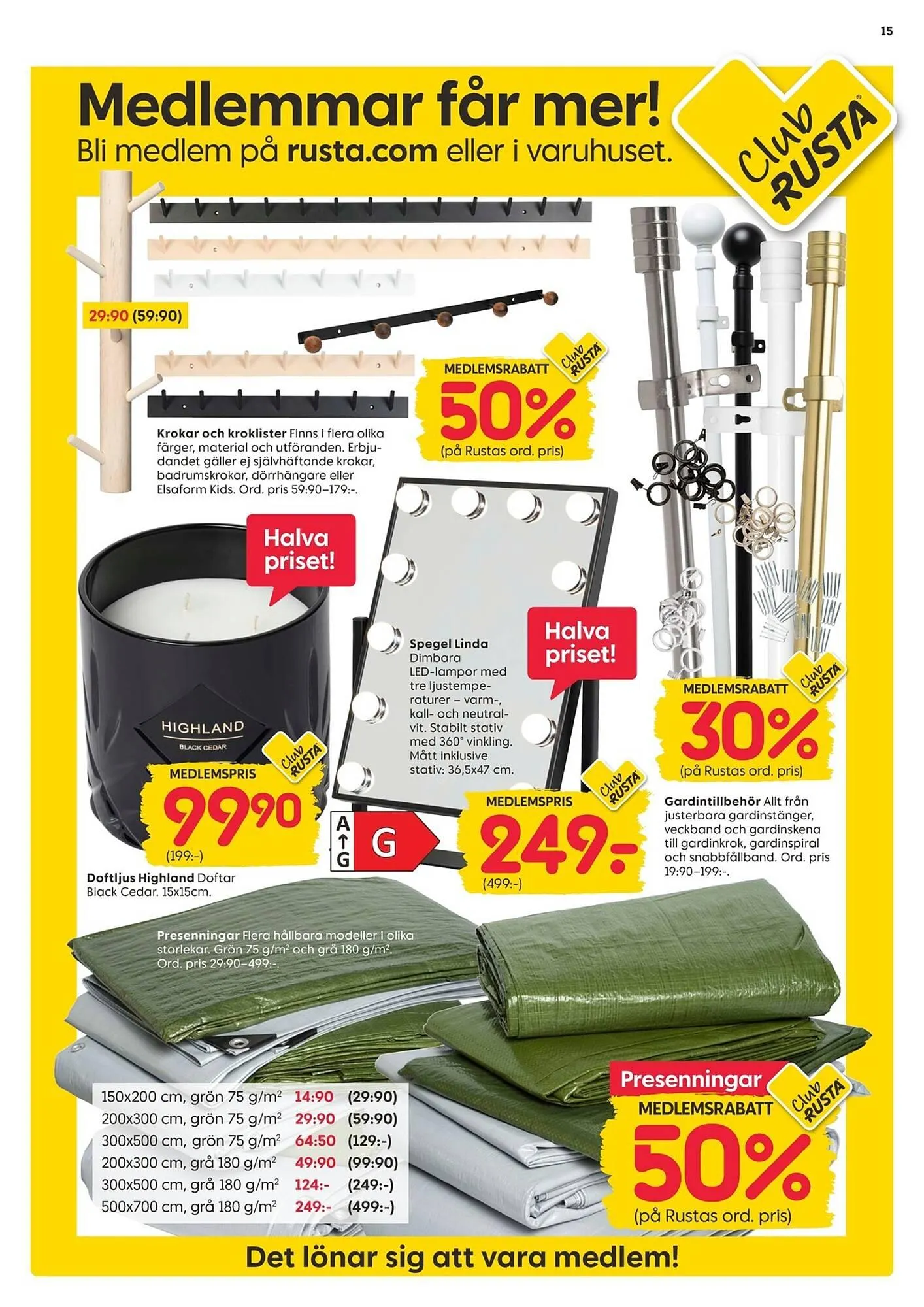 Rusta reklamblad från 29 september till 5 oktober 2025 - Reklamblad sidor 15