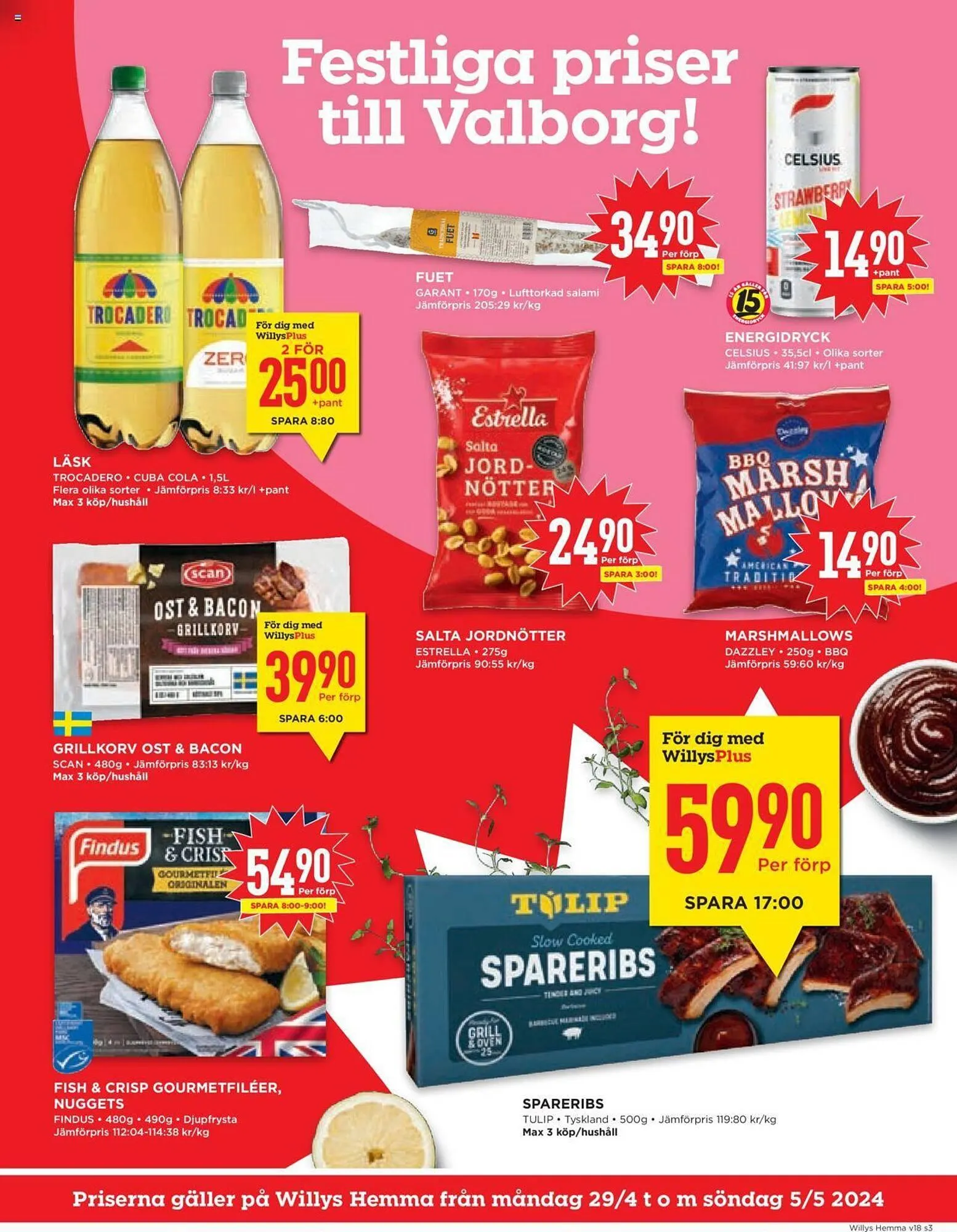 Willys reklamblad från 29 april till 5 maj 2024 - Reklamblad sidor 3