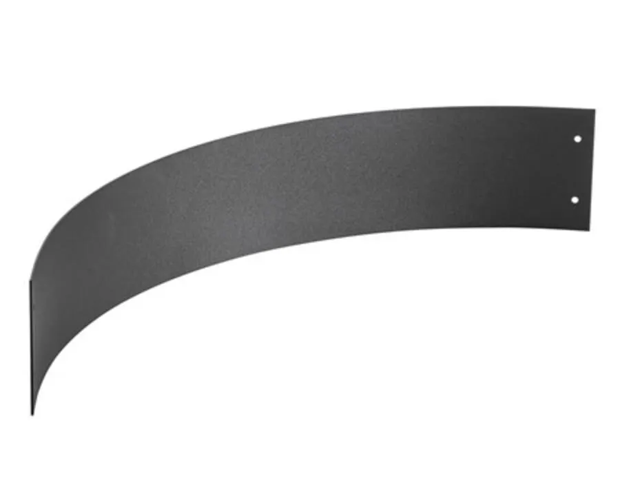 Kantstål svart 12 cm r=90 cm