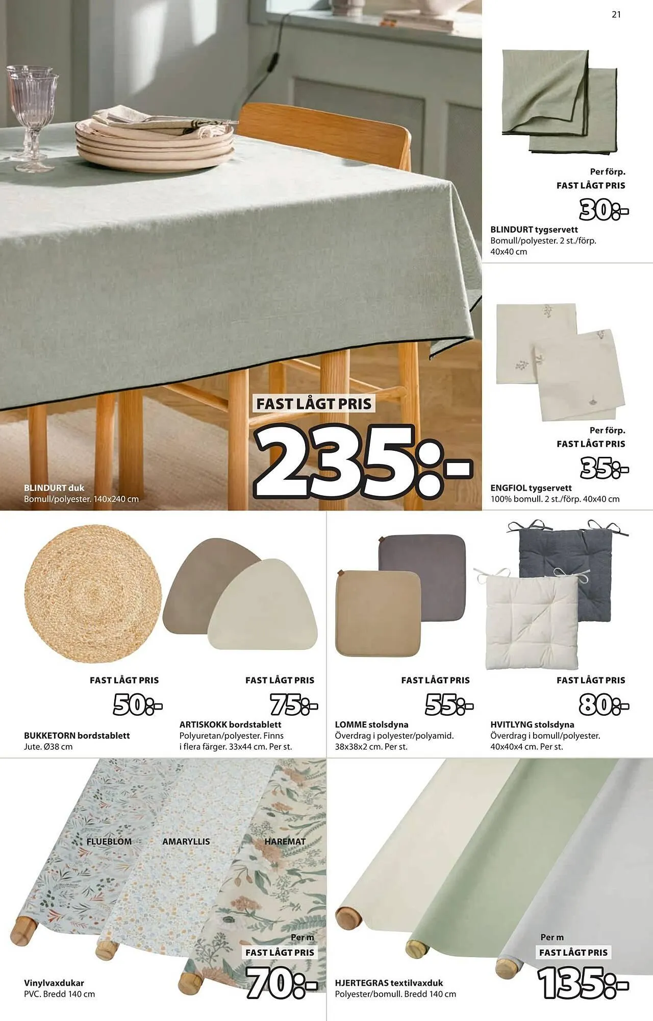 JYSK reklamblad från 24 december till 19 januari 2026 - Reklamblad sidor 21