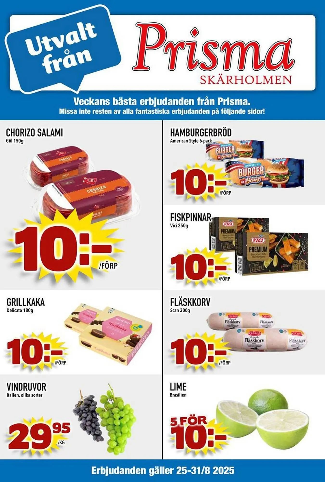 Prisma Mat reklamblad från 29 augusti till 31 augusti 2025 - Reklamblad sidor 8