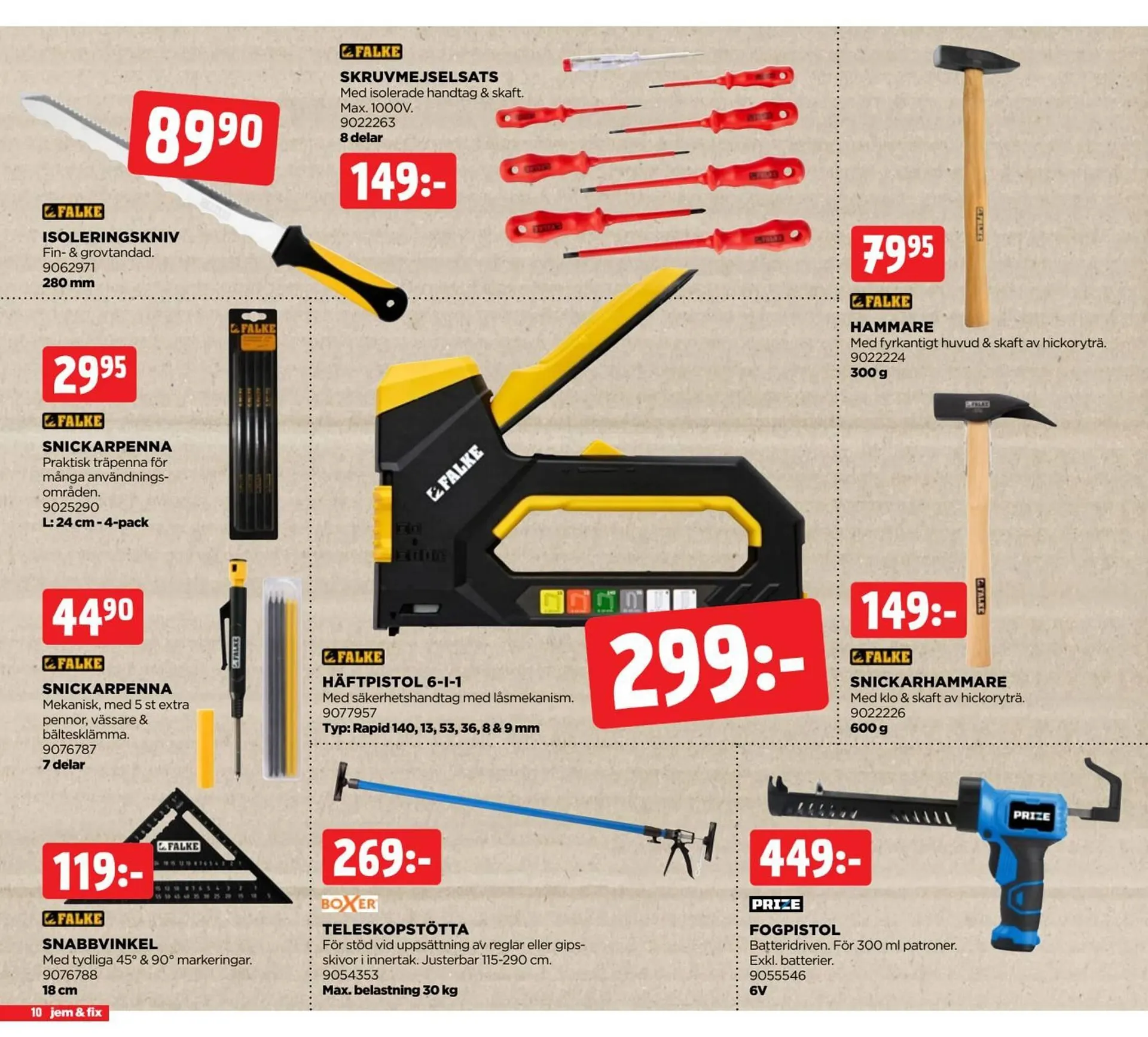 Jem&Fix reklamblad från 9 februari till 2 mars 2026 - Reklamblad sidor 10