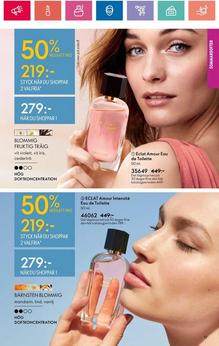 Oriflame reklamblad från 20 juni till 4 juli 2024 - Reklamblad sidor 19