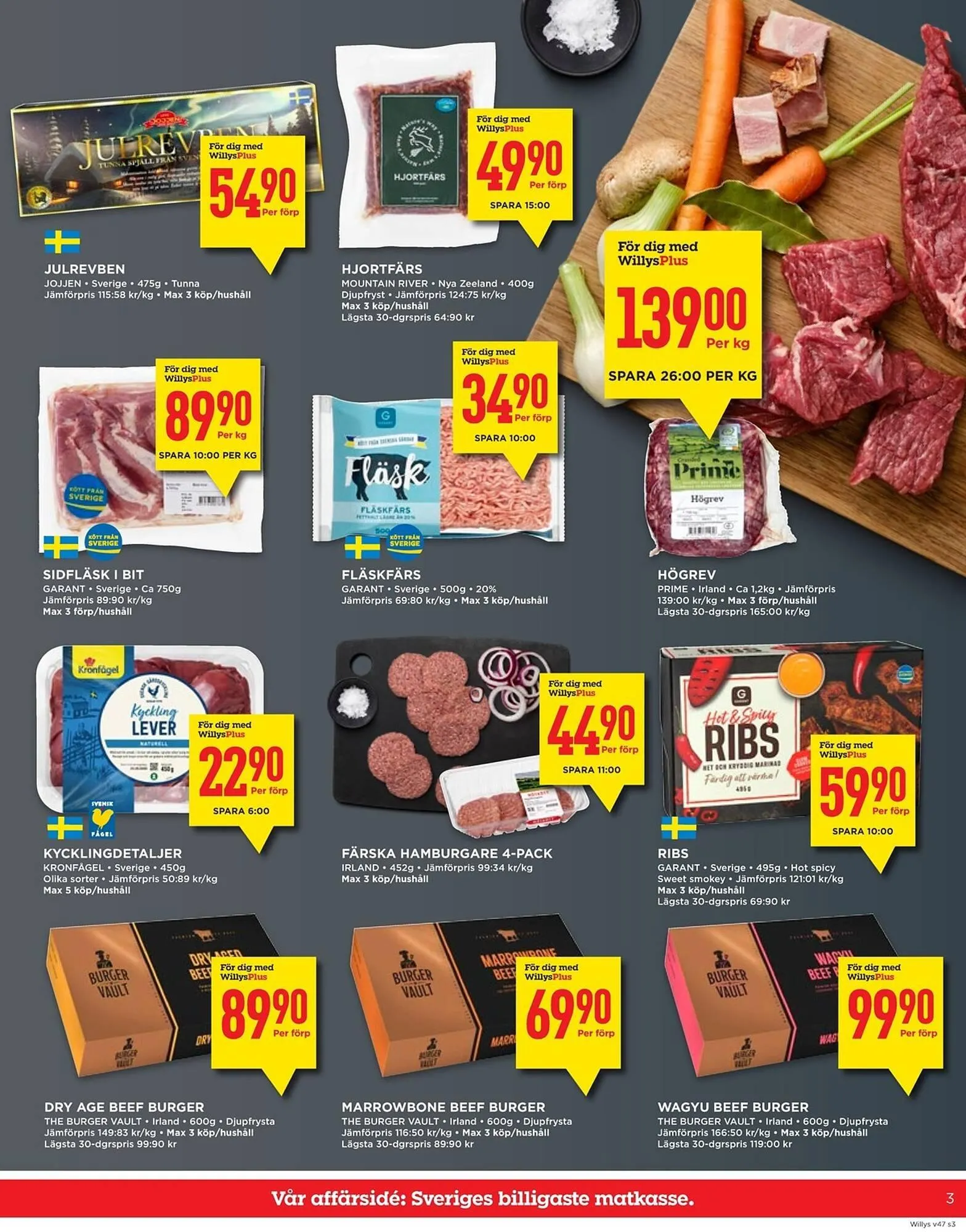 Willys reklamblad från 17 november till 23 november 2025 - Reklamblad sidor 3