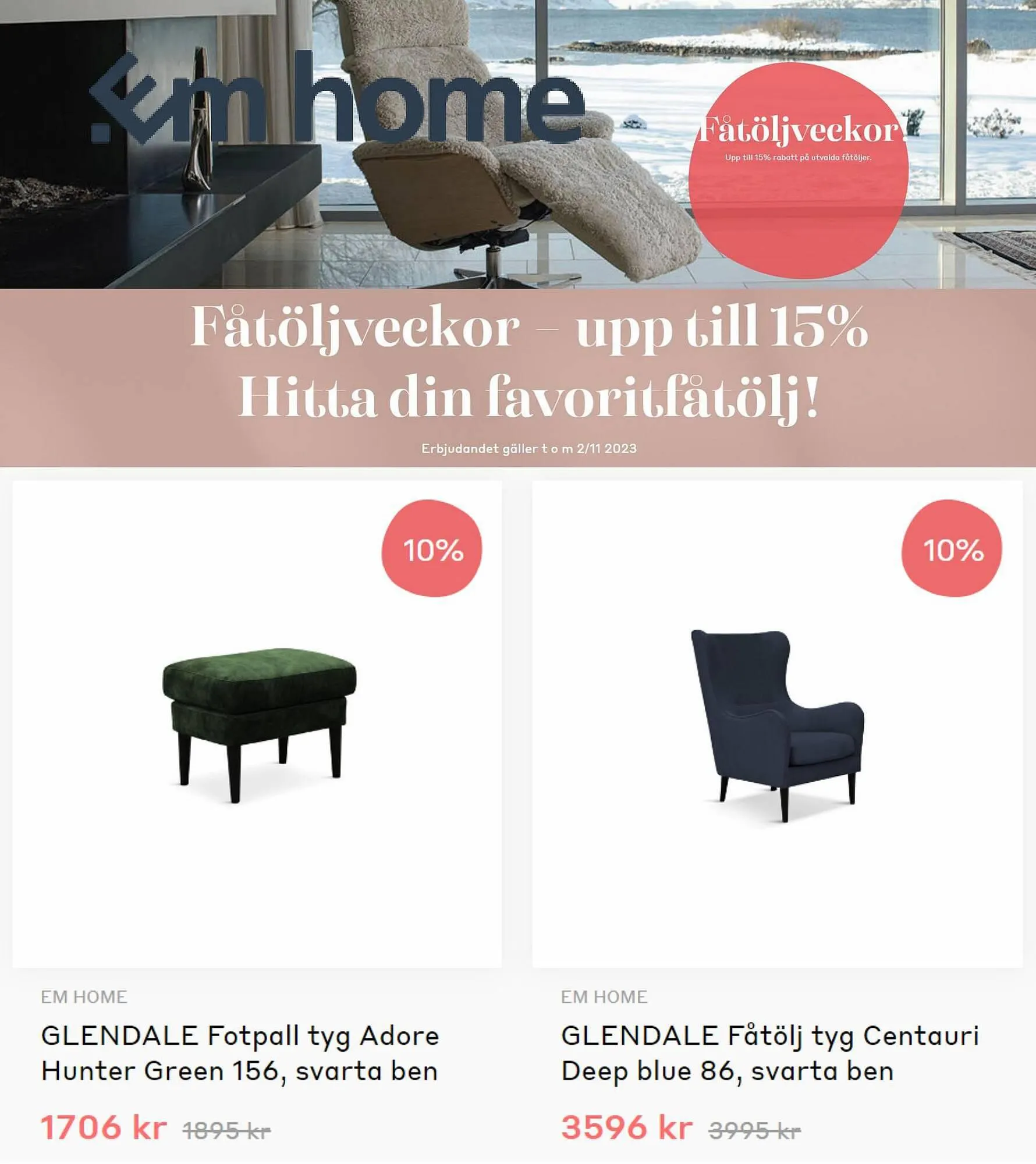 EM Home reklamblad från 3 oktober till 2 november 2023 - Reklamblad sidor 4