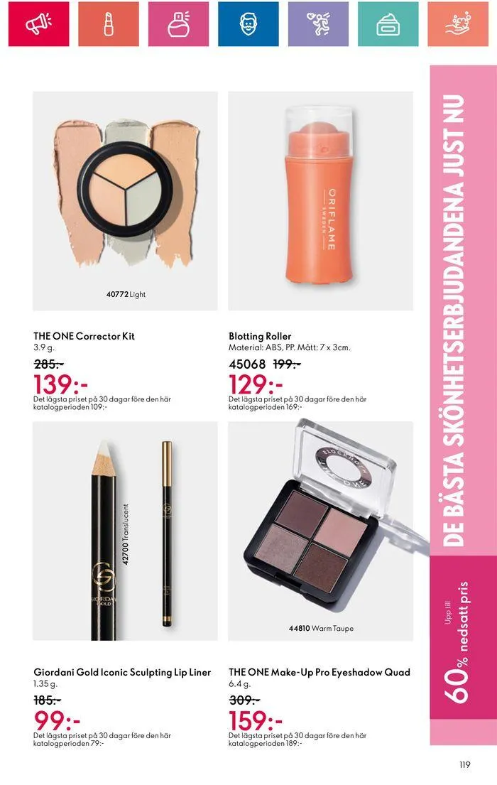 Oriflame reklamblad från 20 juni till 4 juli 2024 - Reklamblad sidor 119