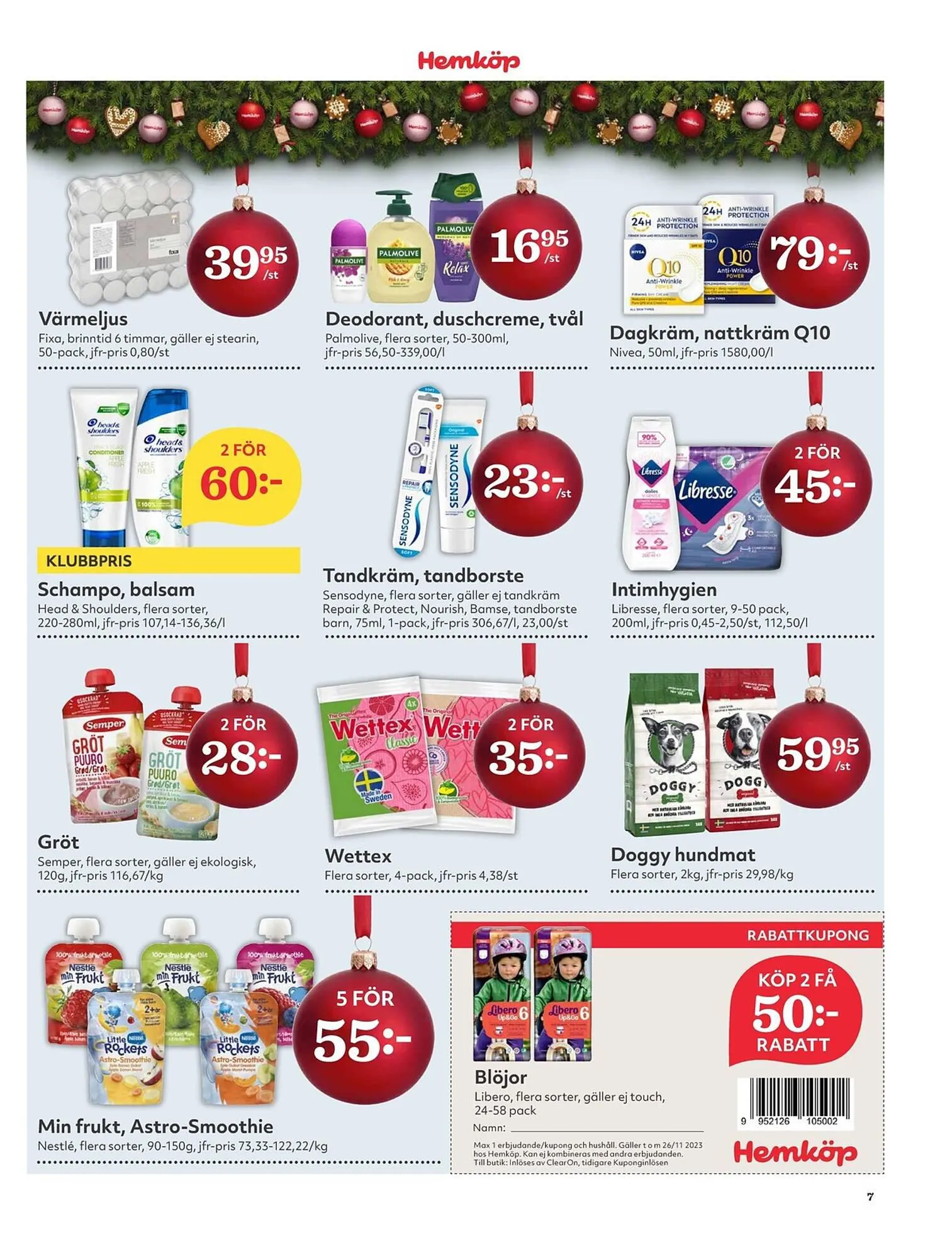 Hemköp reklamblad från 20 november till 26 november 2023 - Reklamblad sidor 7