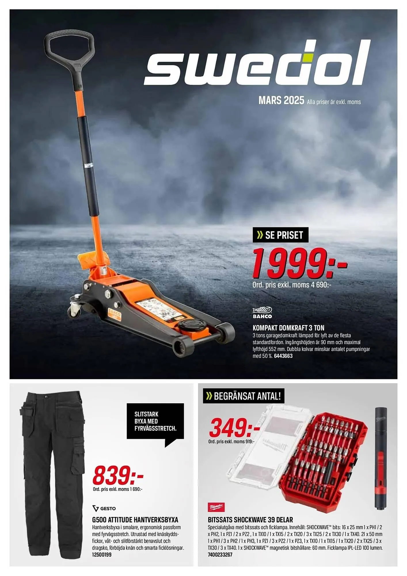 Swedol reklamblad från 1 mars till 31 mars 2025 - Reklamblad sidor 1