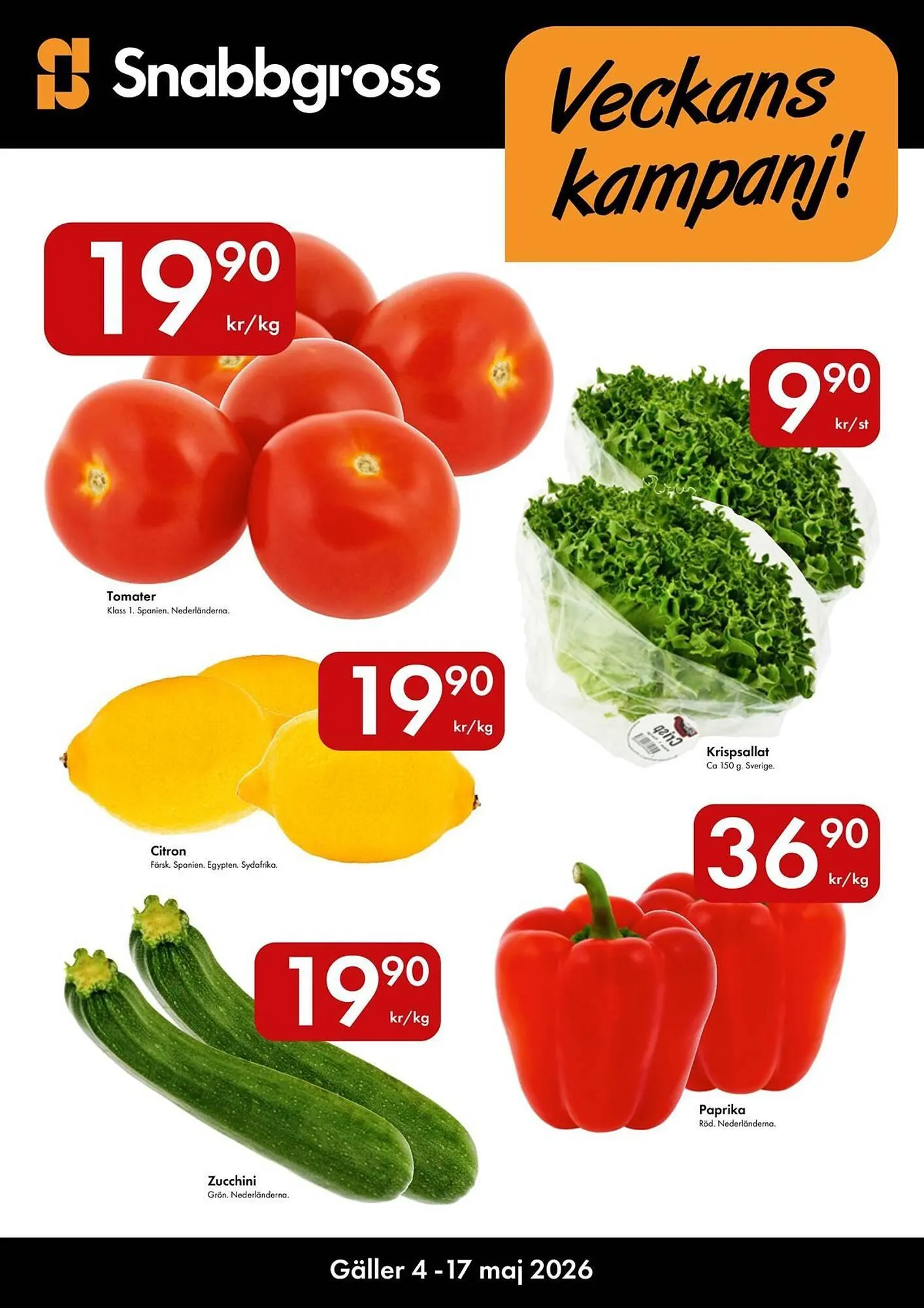 Snabbgross reklamblad - 1