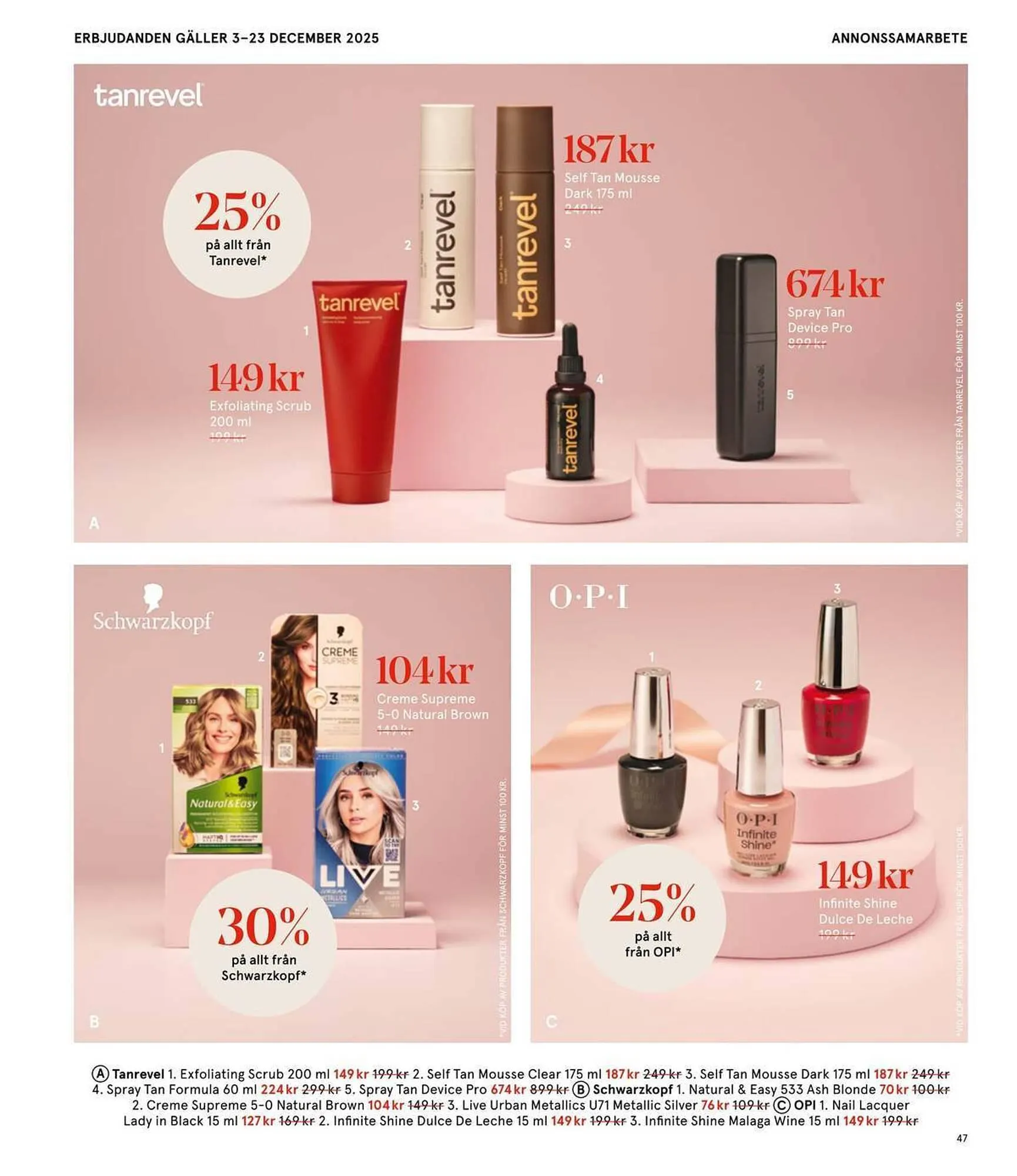 Åhléns reklamblad från 25 november till 11 december 2025 - Reklamblad sidor 47