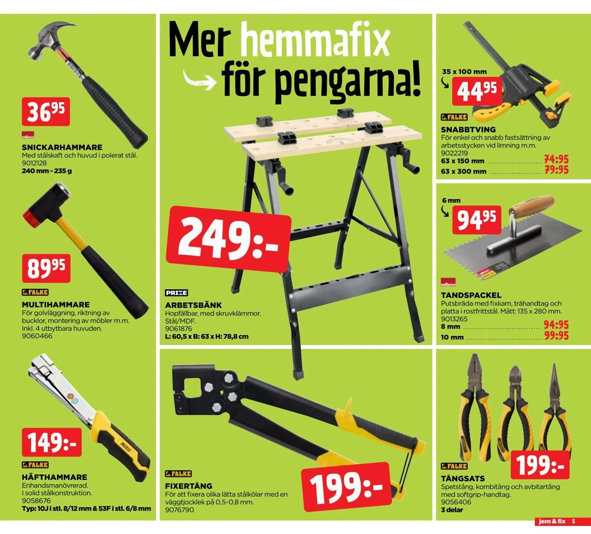 Jem&Fix reklamblad från 2 mars till 16 mars 2026 - Reklamblad sidor 5