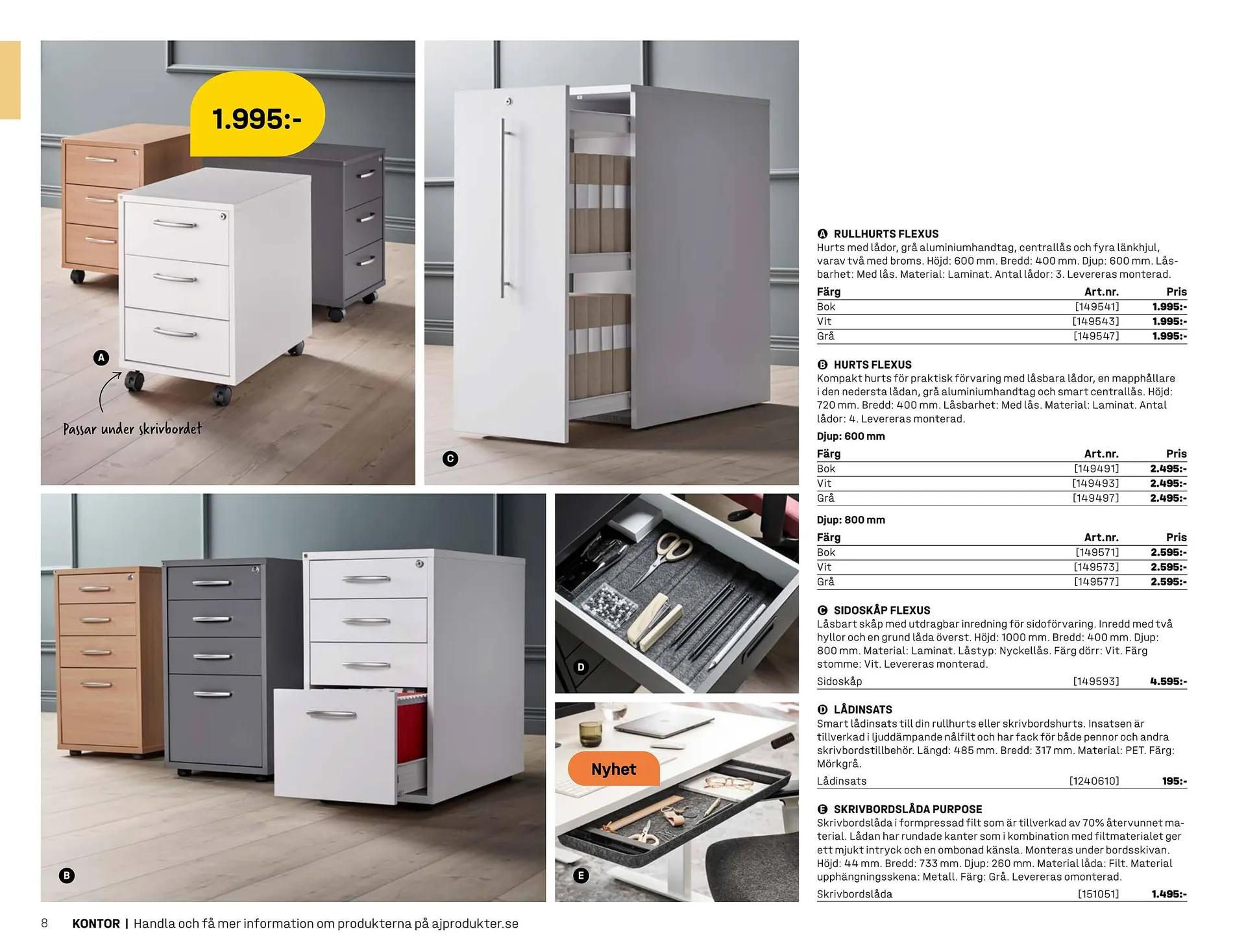 AJ Produkter reklamblad från 1 januari till 31 december 2025 - Reklamblad sidor 8