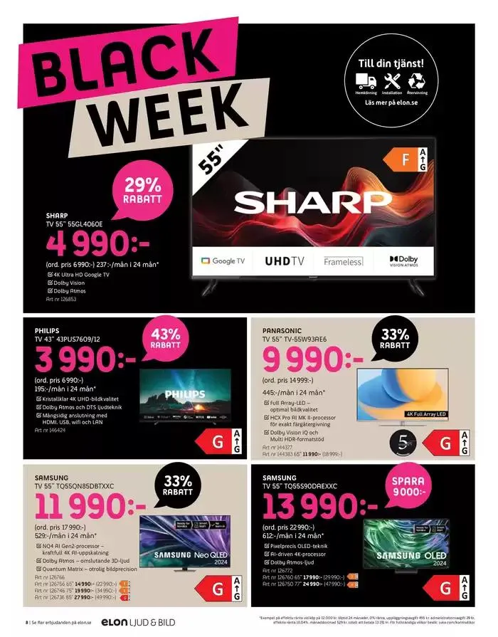 Black Week från 28 november till 1 december 2024 - Reklamblad sidor 8