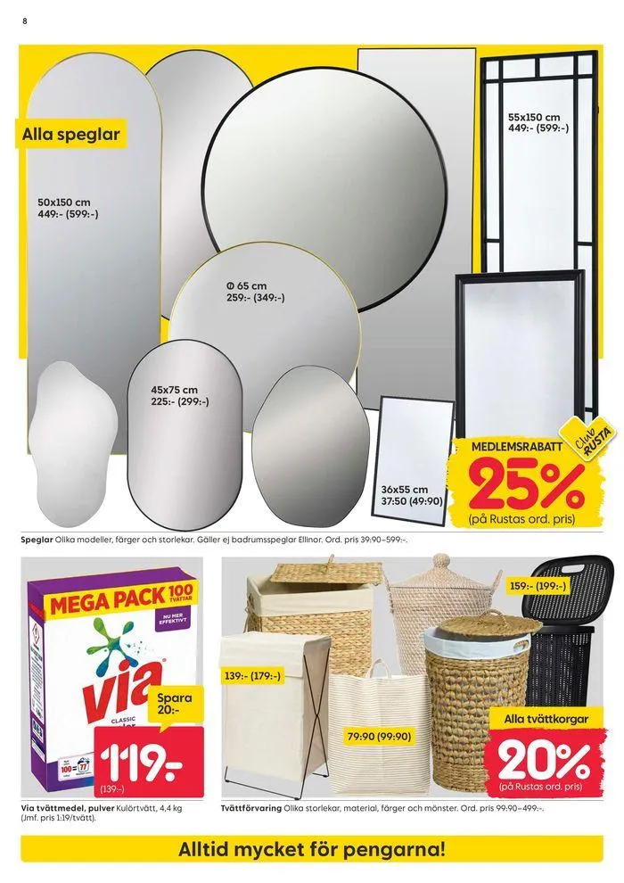 Rusta reklambad från 3 juni till 17 juni 2024 - Reklamblad sidor 8