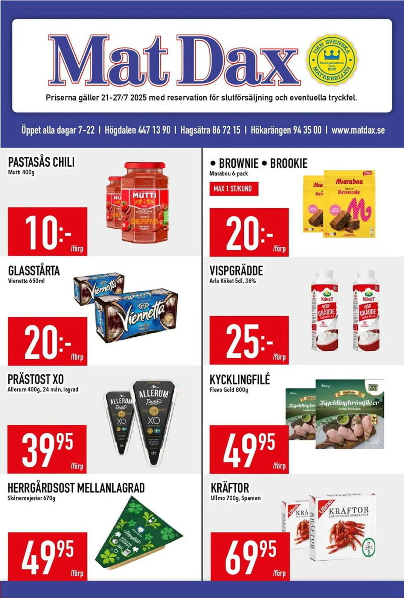 Matdax reklamblad - 1