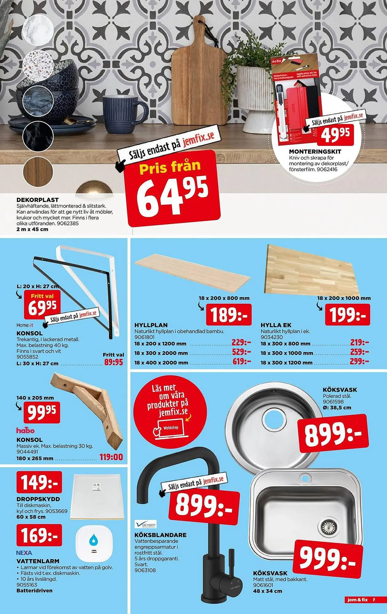 Jem&Fix reklamblad från 30 juli till 6 augusti 2023 - Reklamblad sidor 7