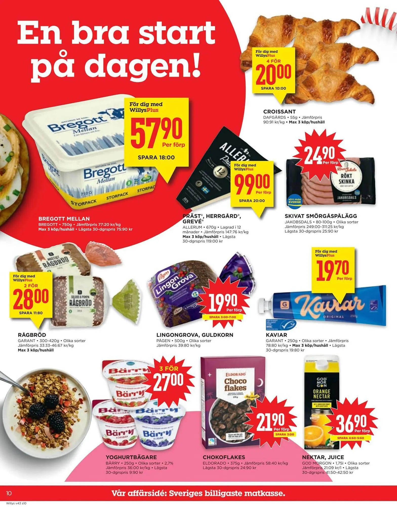 Willys reklamblad från 20 oktober till 26 oktober 2025 - Reklamblad sidor 10