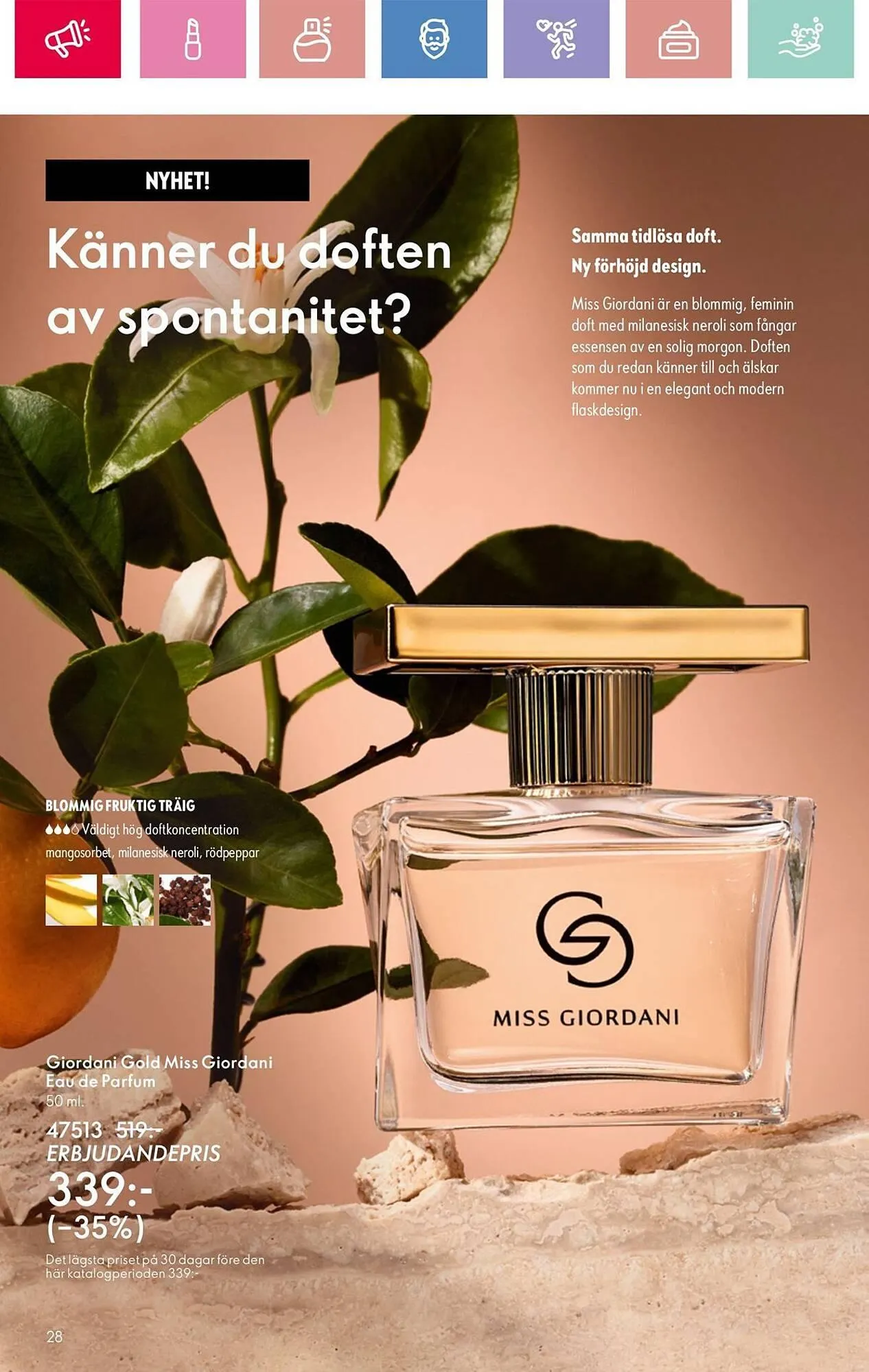 Oriflame reklamblad från 10 mars till 29 mars 2025 - Reklamblad sidor 28