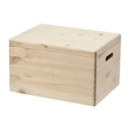 Trälåda med lock 40x30x23 cm