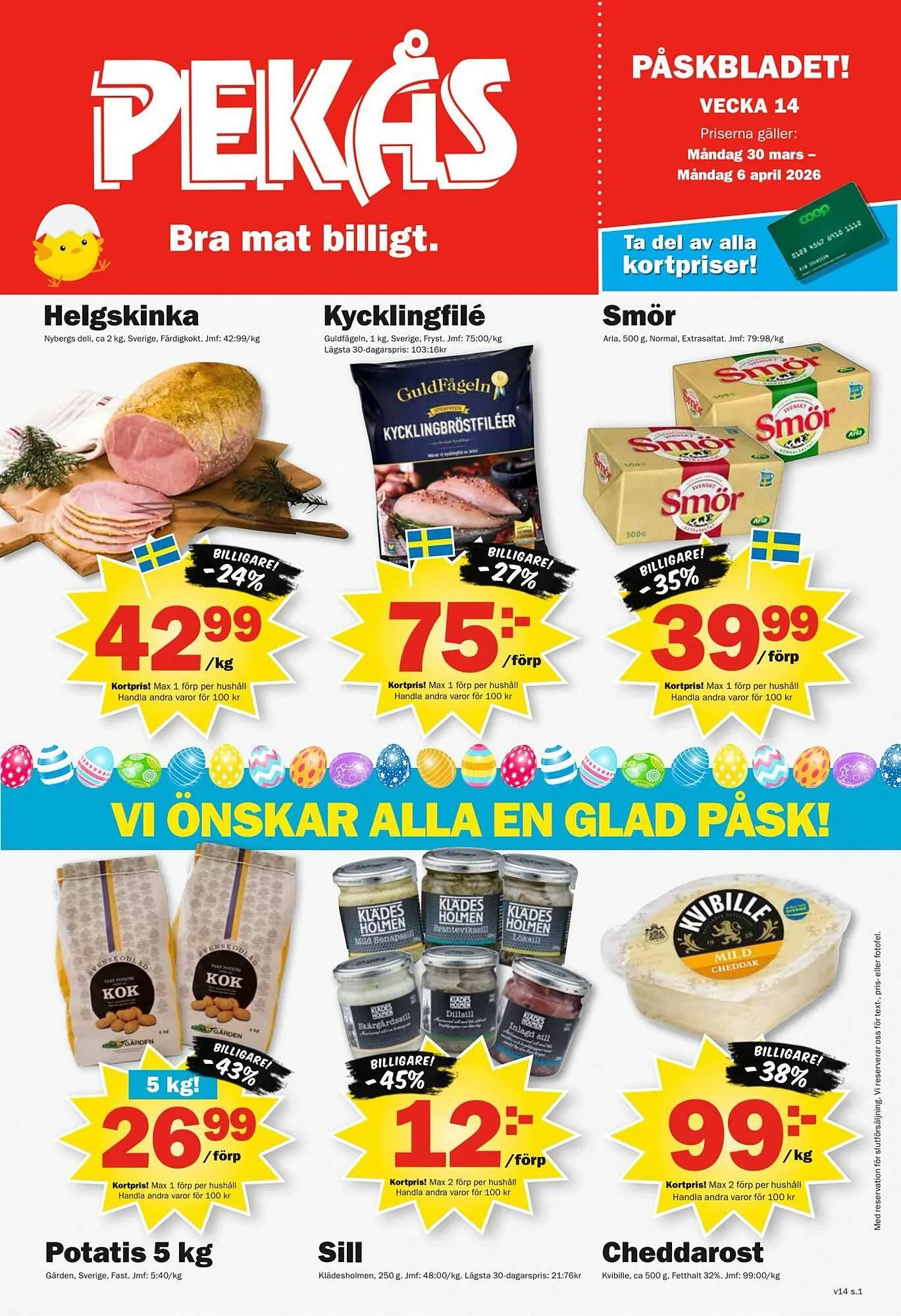 Pekås reklamblad från 30 mars till 7 april 2026 - Reklamblad sidor 1