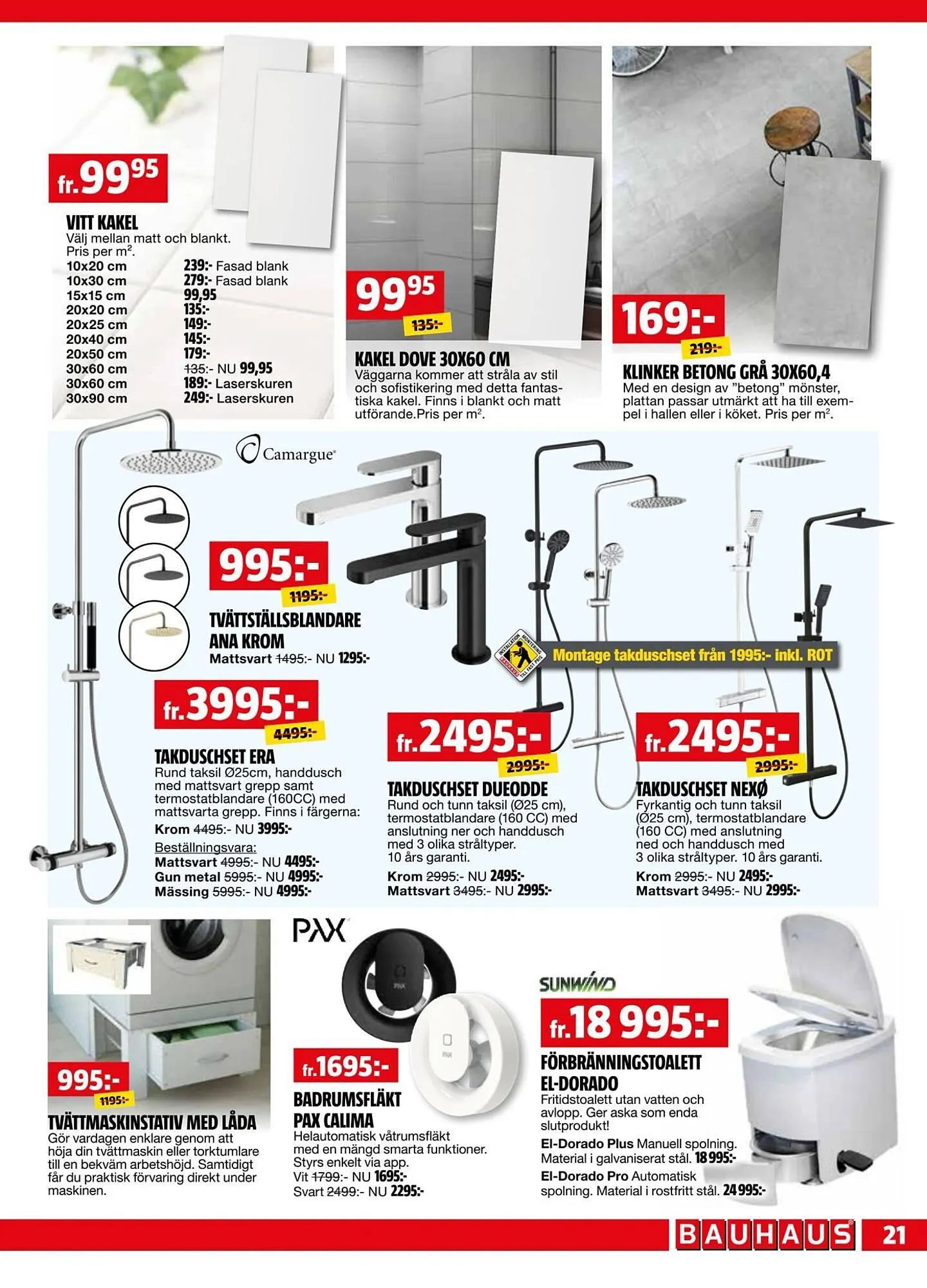 Bauhaus reklamblad från 1 september till 14 september 2025 - Reklamblad sidor 21