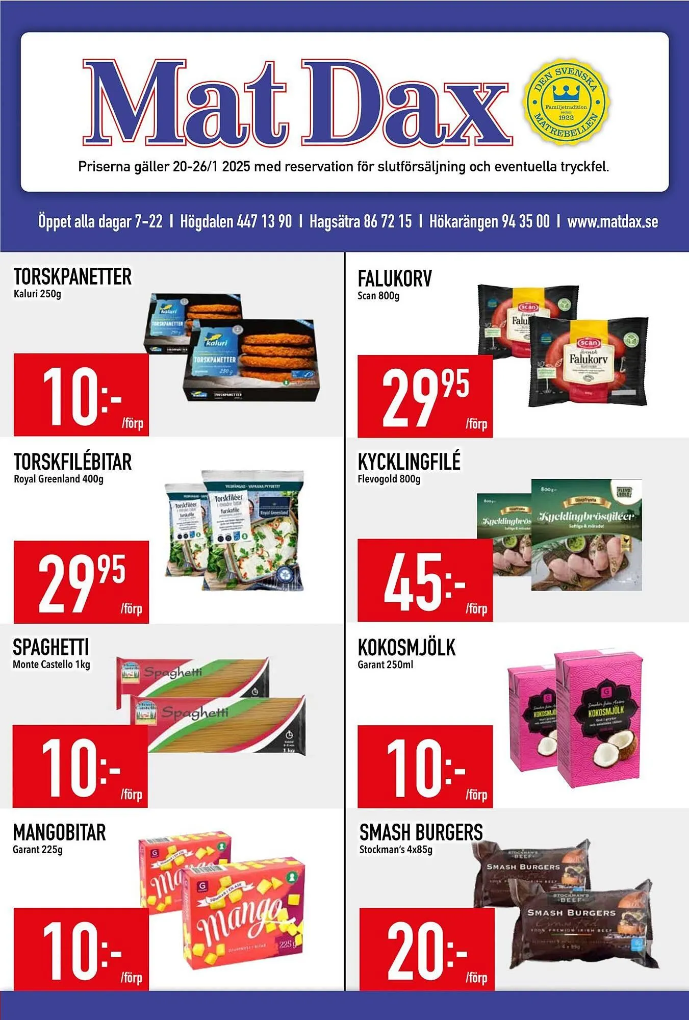 Matdax reklamblad - 1