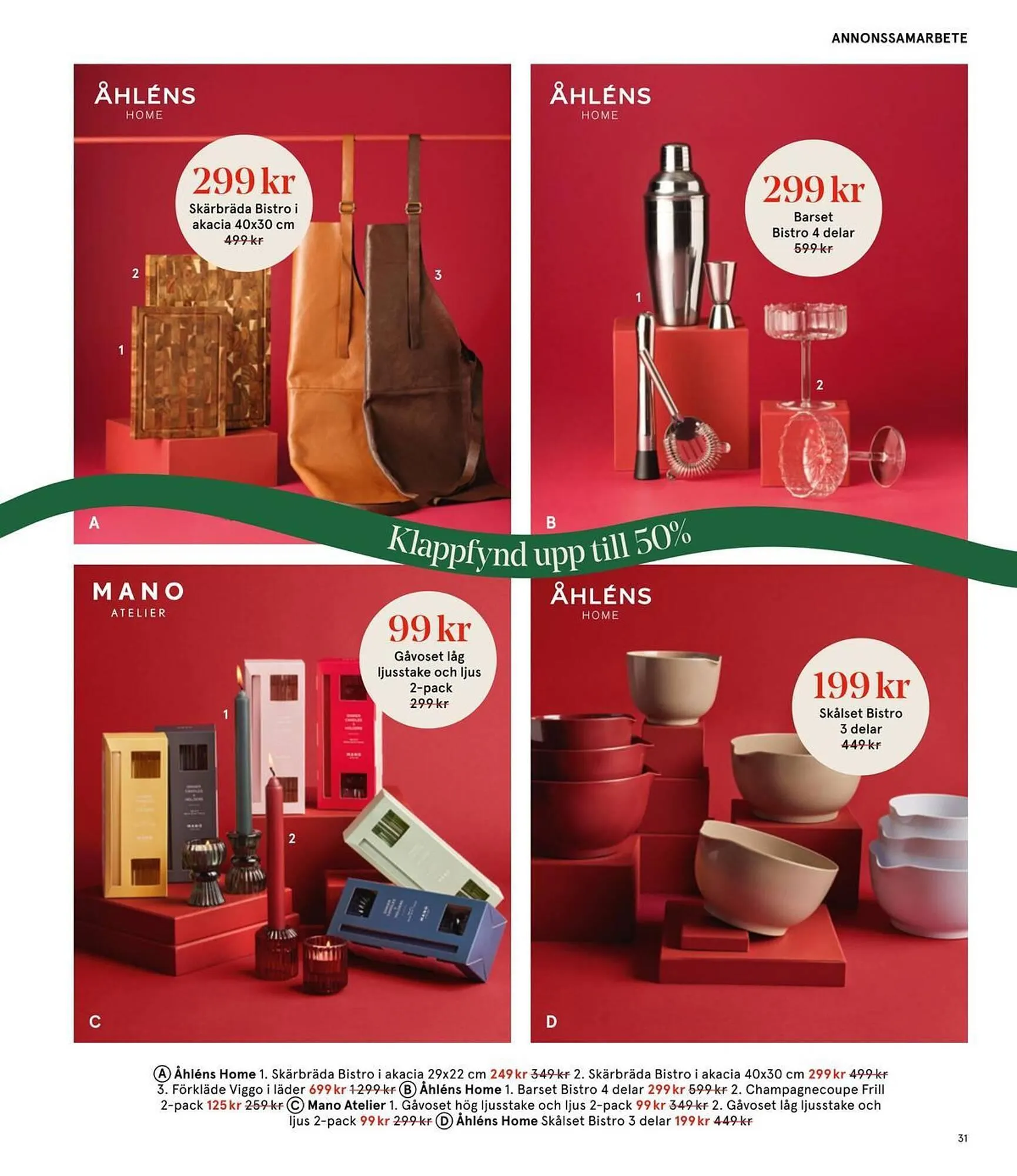 Åhléns reklamblad från 25 november till 11 december 2025 - Reklamblad sidor 31