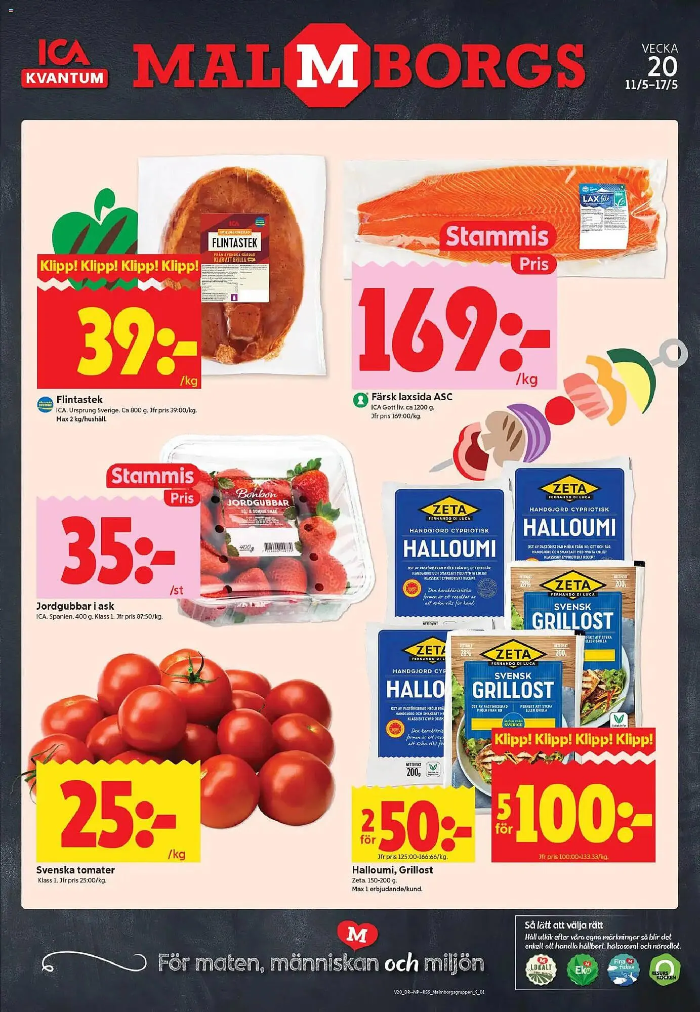 ICA Kvantum reklamblad från 11 maj till 17 maj 2026 - Reklamblad sidor 1