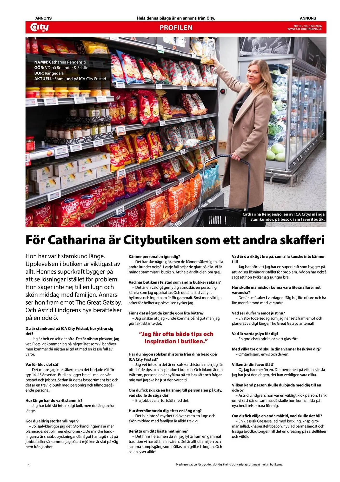 ICA Kvantum reklamblad från 7 april till 12 april 2026 - Reklamblad sidor 4