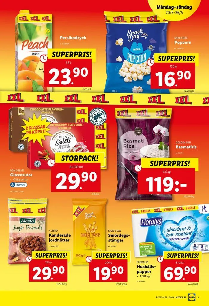 Nationell ERBJUDANDEN VECKA 21 från 20 maj till 26 maj 2024 - Reklamblad sidor 9