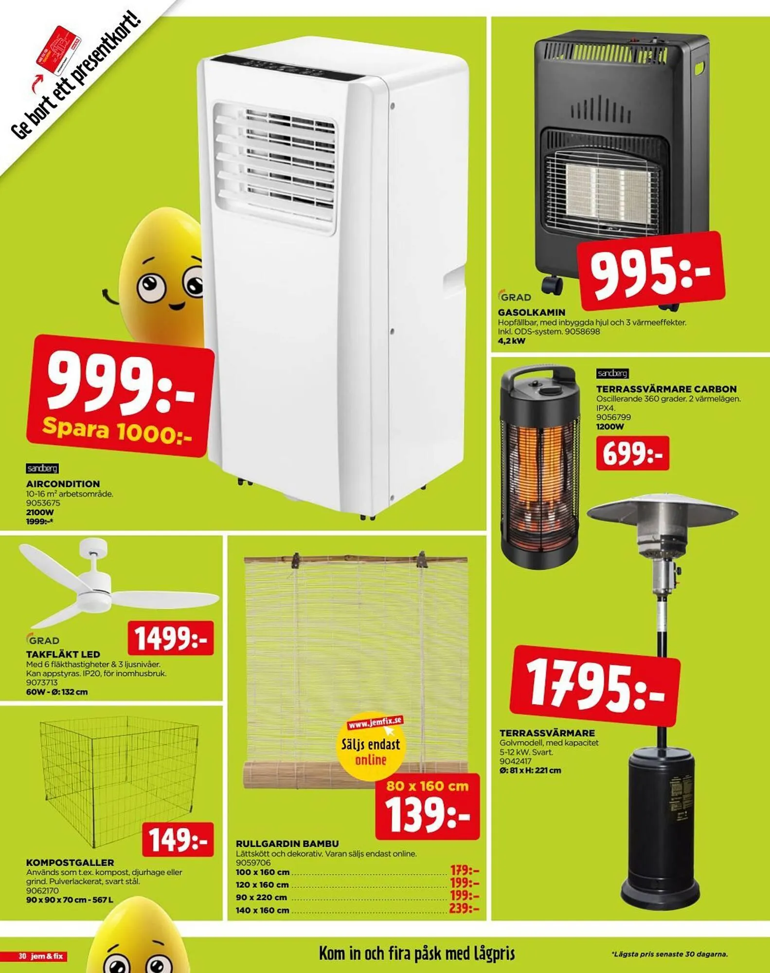 Jem&Fix reklamblad från 14 april till 20 april 2025 - Reklamblad sidor 30