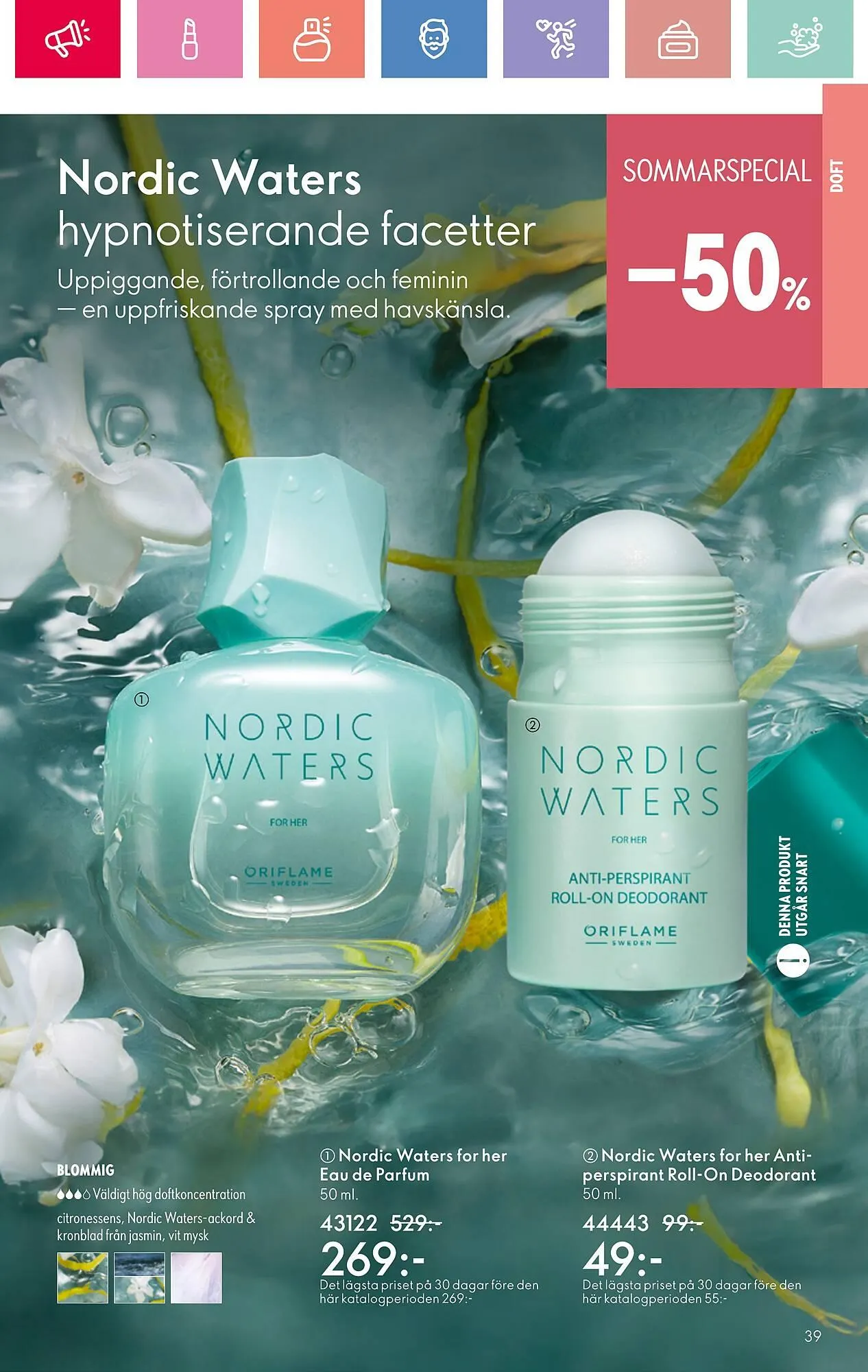 Oriflame reklamblad från 22 juni till 12 juli 2025 - Reklamblad sidor 39