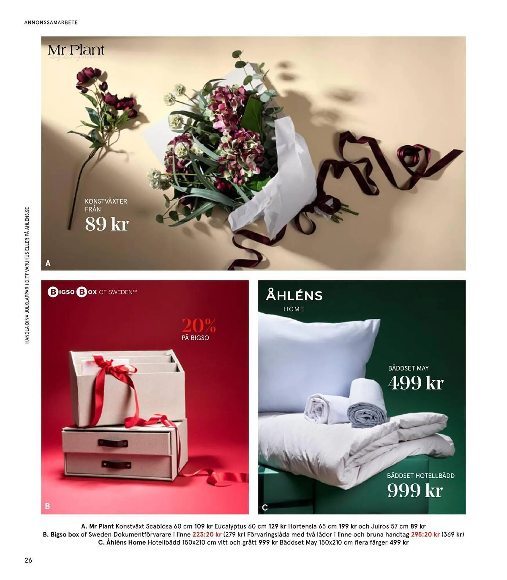 Åhléns reklamblad från 24 november till 24 december 2023 - Reklamblad sidor 26