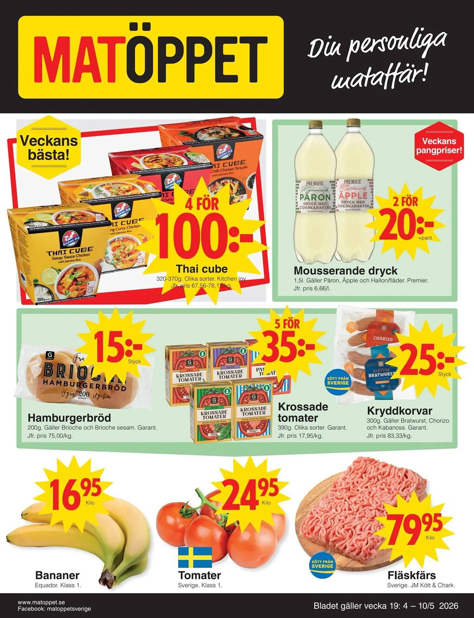 Matöppet reklamblad från 4 maj till 11 maj 2026 - Reklamblad sidor 1