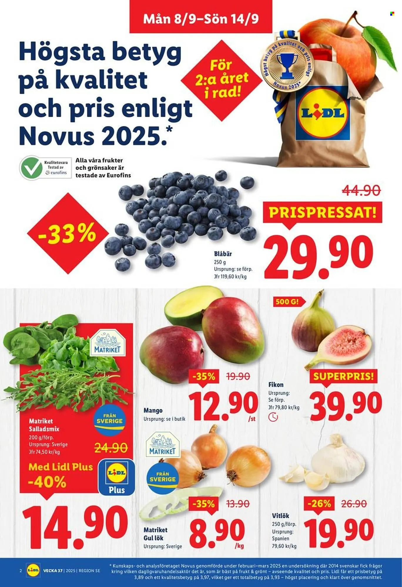 Lidl reklamblad från 8 september till 14 september 2025 - Reklamblad sidor 2