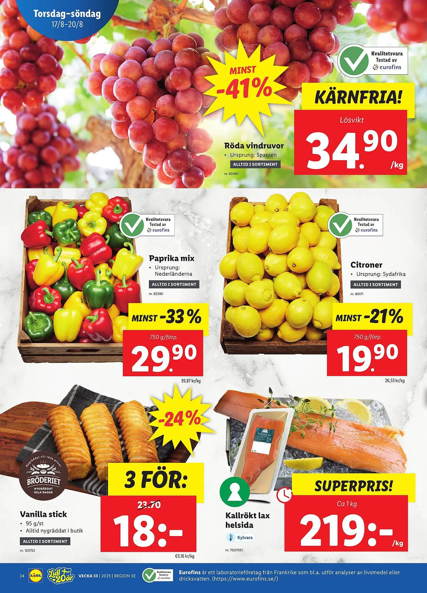 Lidl reklamblad från 14 augusti till 20 augusti 2023 - Reklamblad sidor 28