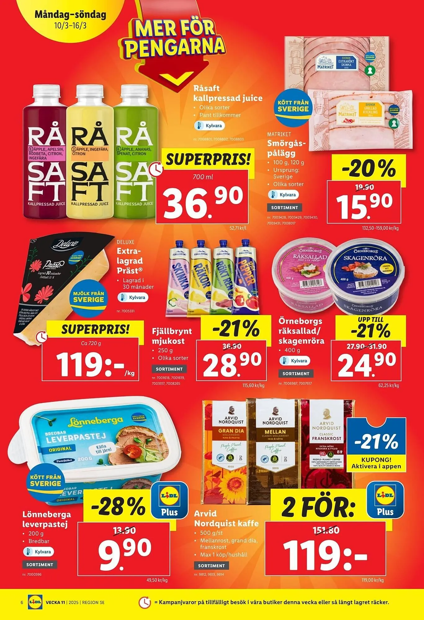 Lidl reklamblad från 10 mars till 16 mars 2025 - Reklamblad sidor 6