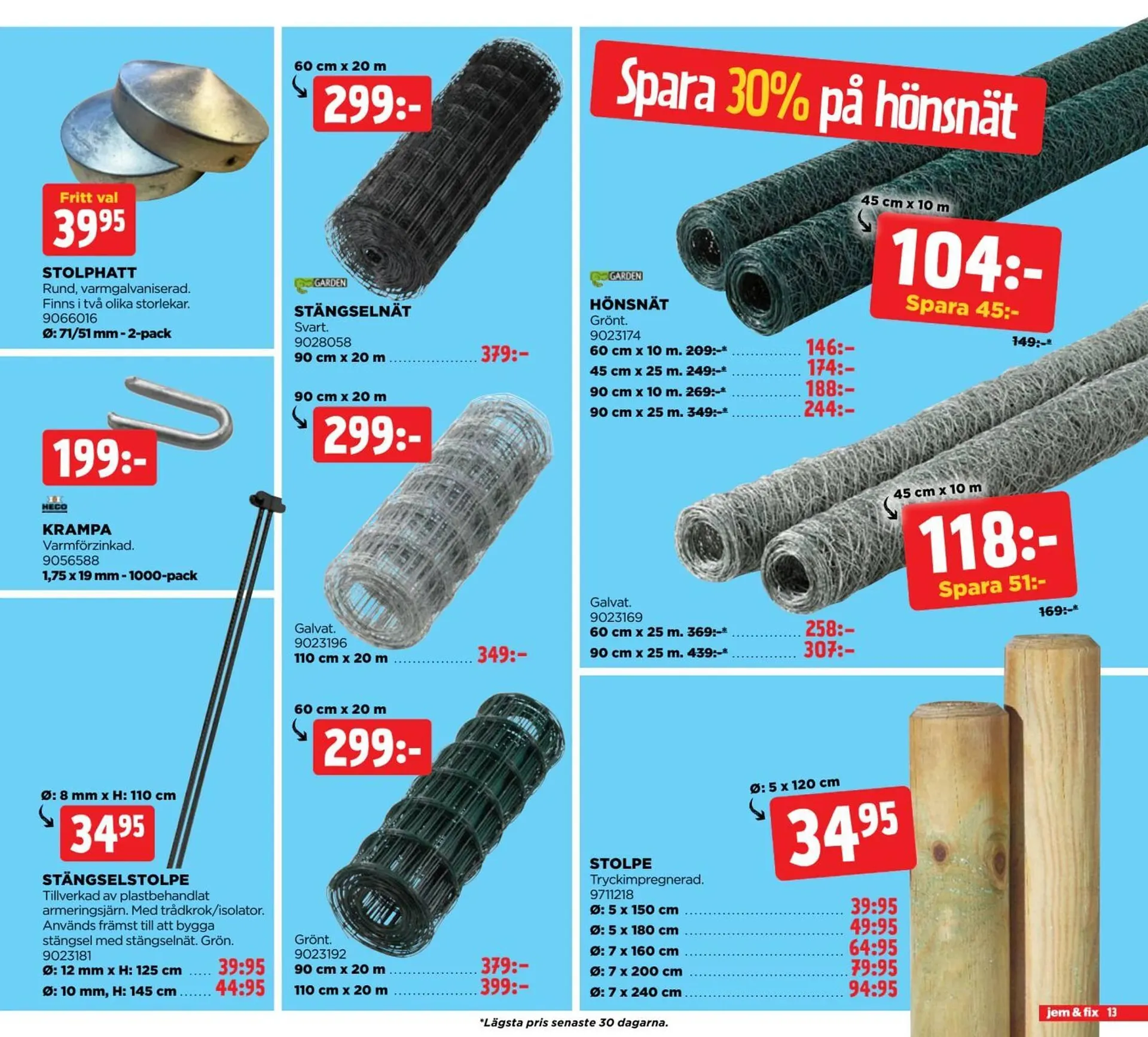 Jem&Fix reklamblad från 23 juni till 29 juni 2025 - Reklamblad sidor 13