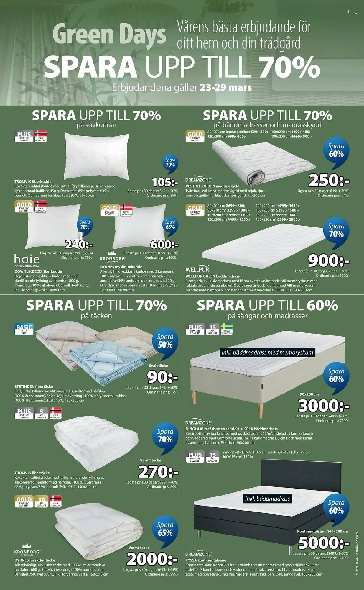 JYSK reklamblad från 23 mars till 29 mars 2026 - Reklamblad sidor 5