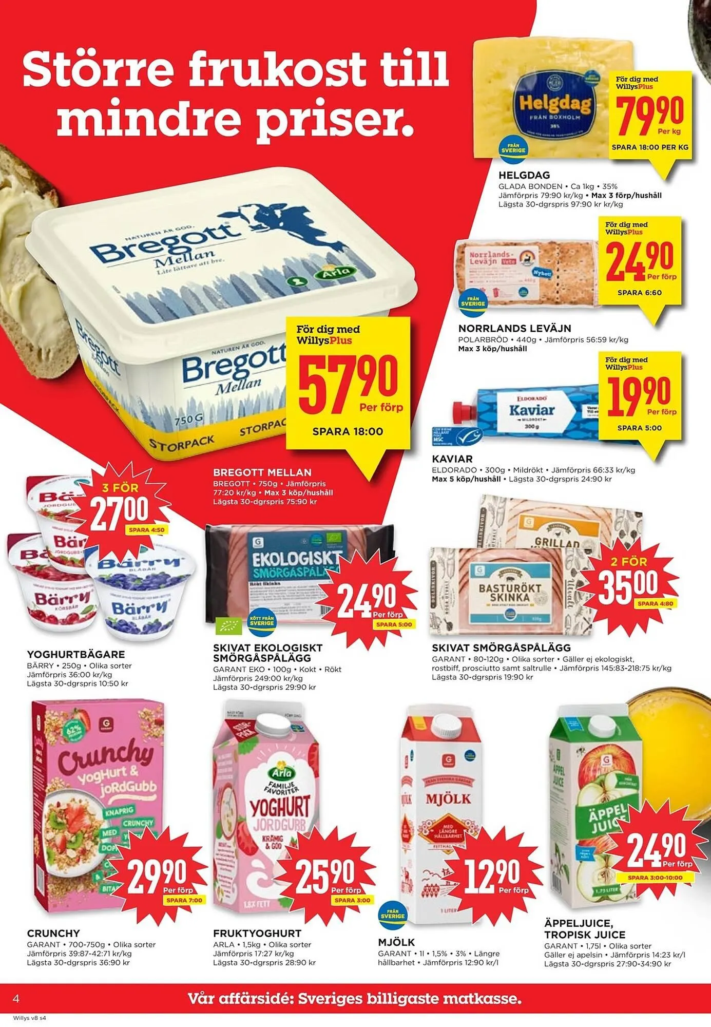 Willys reklamblad från 16 februari till 22 februari 2026 - Reklamblad sidor 4