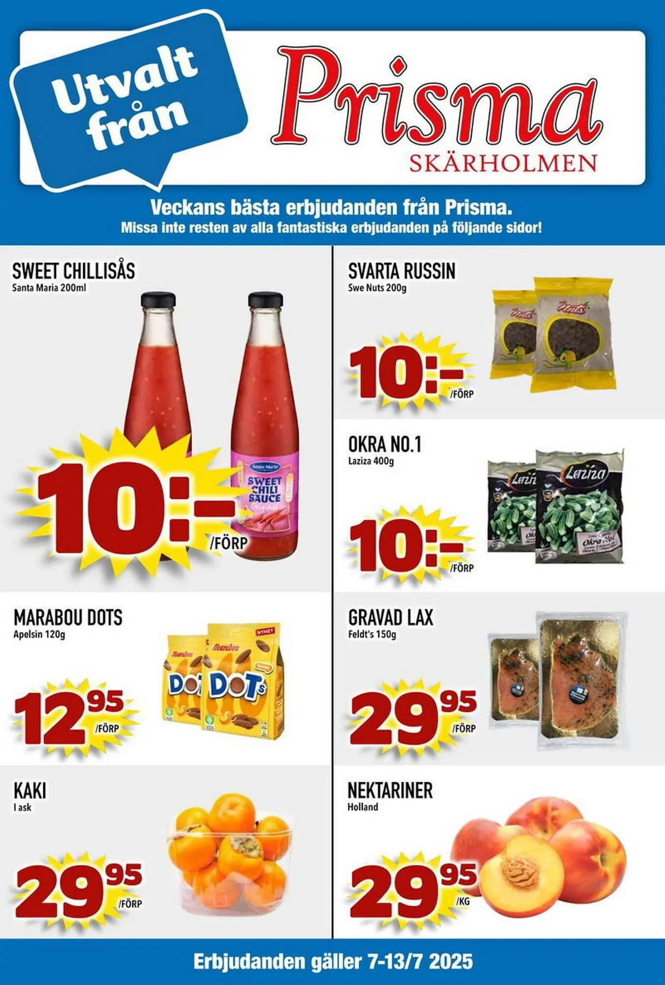 Prisma Mat reklamblad från 7 juli till 13 juli 2025 - Reklamblad sidor 1