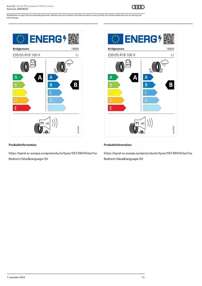 Audi Q3 från 7 november till 7 november 2025 - Reklamblad sidor 13