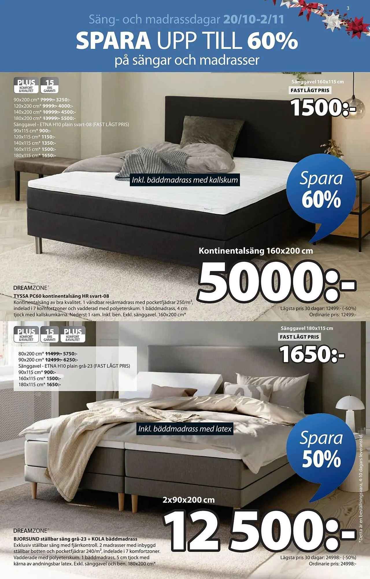 JYSK reklamblad från 20 oktober till 2 november 2025 - Reklamblad sidor 3