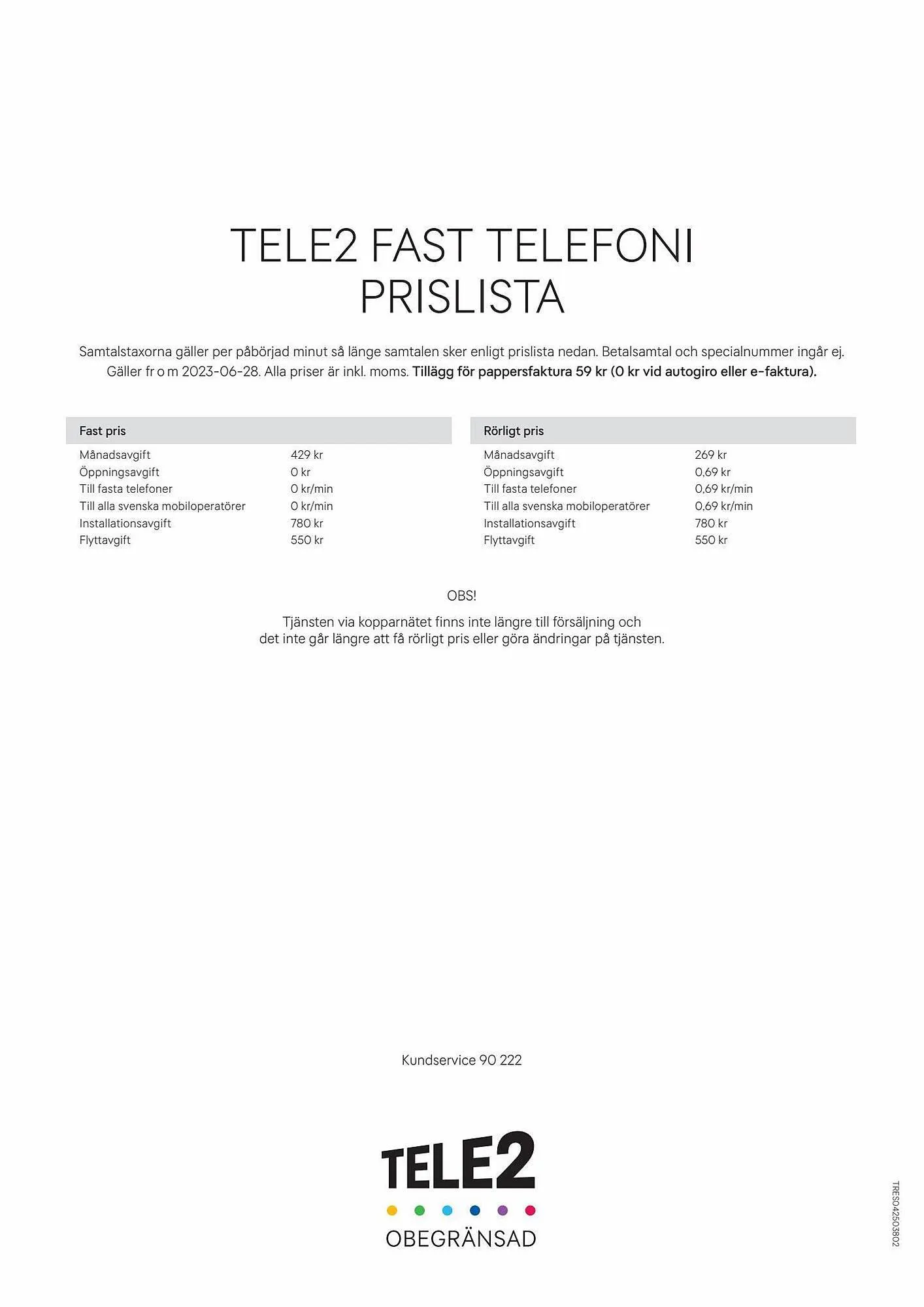 Tele2 reklamblad från 6 september till 11 november 2023 - Reklamblad sidor 8