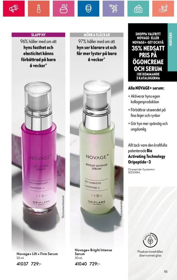 Oriflame reklamblad från 20 juni till 4 juli 2024 - Reklamblad sidor 85