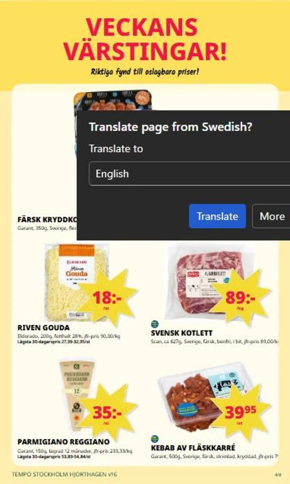 Tempo reklamblad från 13 april till 19 april 2026 - Reklamblad sidor 4
