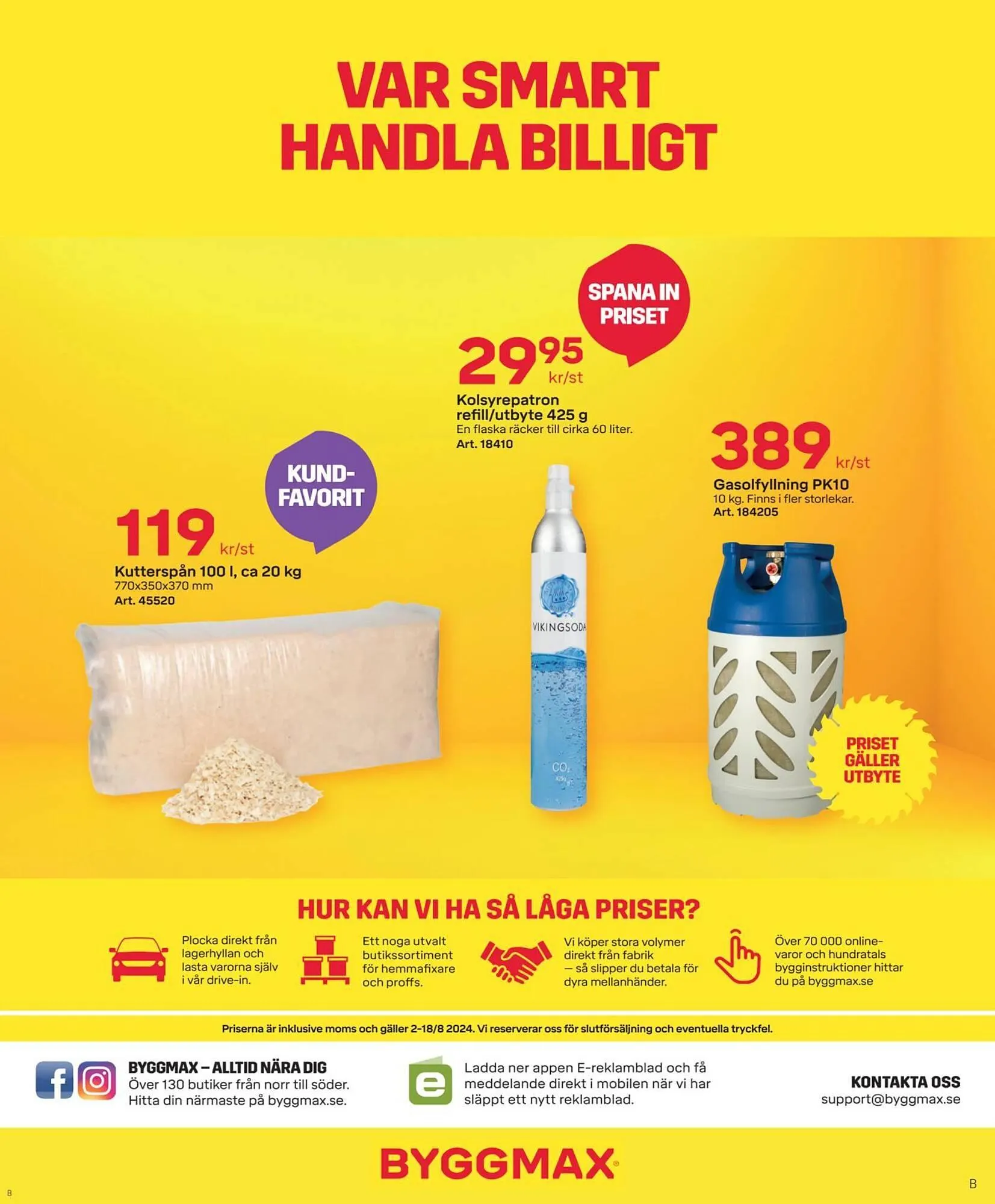 Byggmax reklamblad från 1 augusti till 18 augusti 2024 - Reklamblad sidor 8