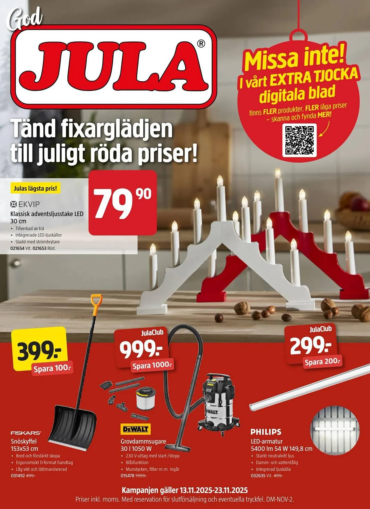 Jula reklamblad från 13 november till 23 november 2025 - Reklamblad sidor 1