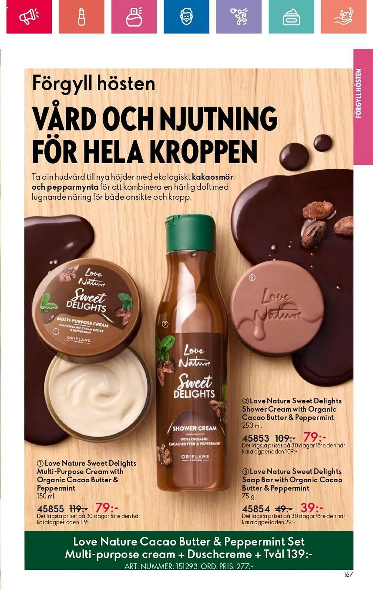 Oriflame reklamblad från 24 oktober till 13 november 2024 - Reklamblad sidor 167